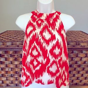 High-Neck Red Tank